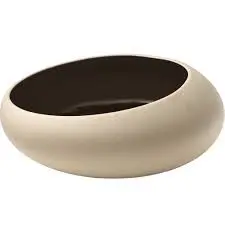 Bol Embrace Black 15X7 Cm.