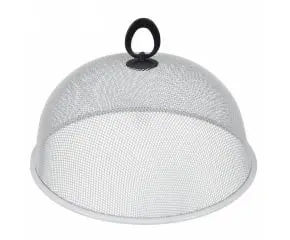 Campana Cubreplatos Epoxi Blanco 26 Cm.
