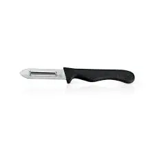 Pelador Recto Mango Negro 7 Cm.