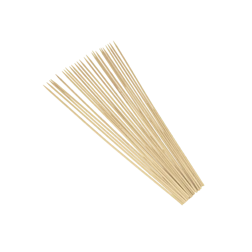 Set 100 Brochetas Madera 20Cm (3Mm)