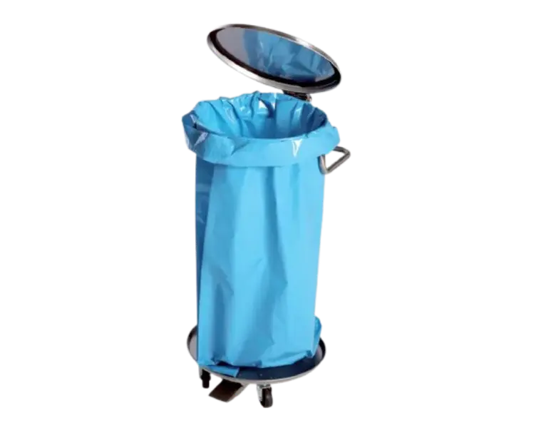 Carro Porta Bolsas Redondo Inox.