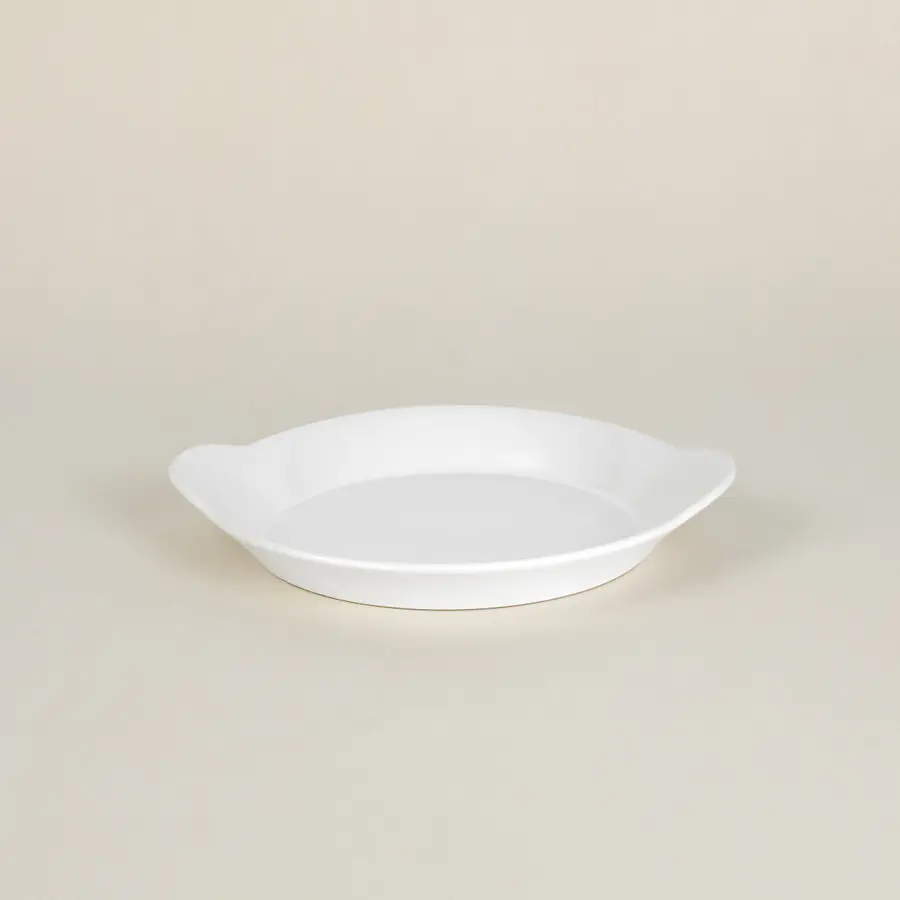 Plato Huevo Marfil 15X17 Cm.