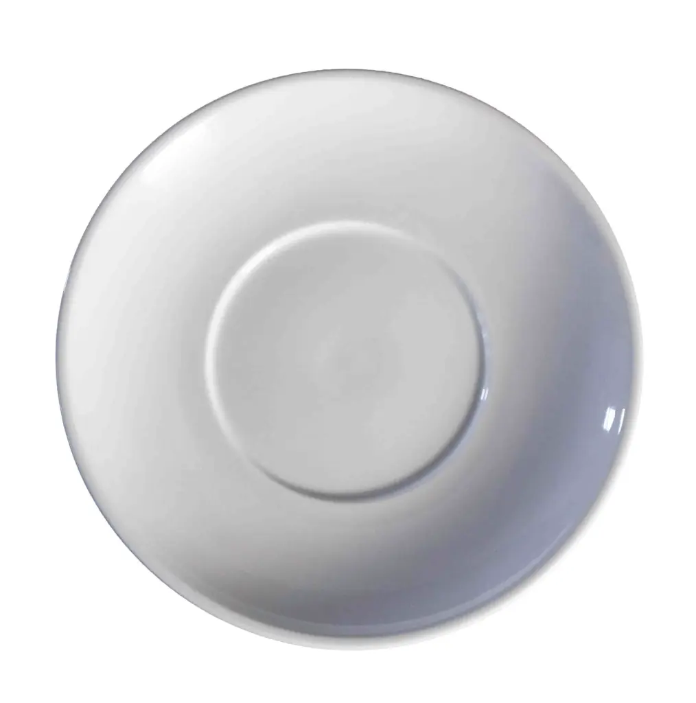 Plato Moka Montgat Porcelana Blanca 12,5 Cm.