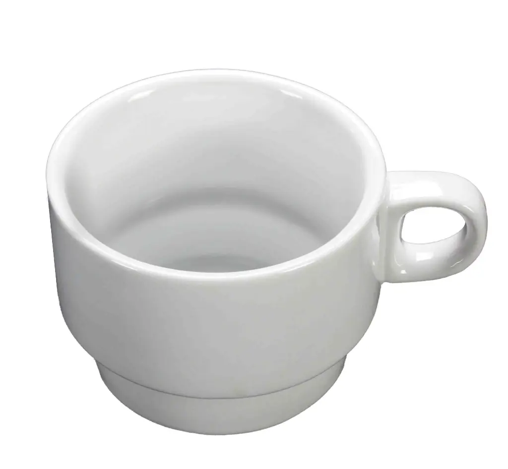 Taza Moka Montgat Porcelana Blanca 8 Cl.