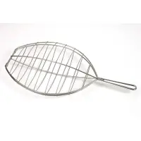 Parrilla Rodaballo Inox. 43x32 Cm.
