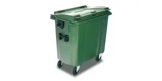 Contenedor Basura Verde 770 L.