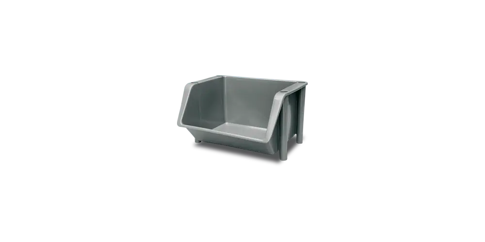 Cubeta Almacenaje Apilable Gris 52,5X42,5X31,5 Cm.