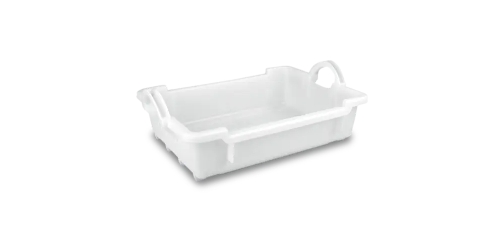 Cubeta Manutencion Apilable Y Encajable Blanca 20 L. 65X45X22,5 Cm. 
