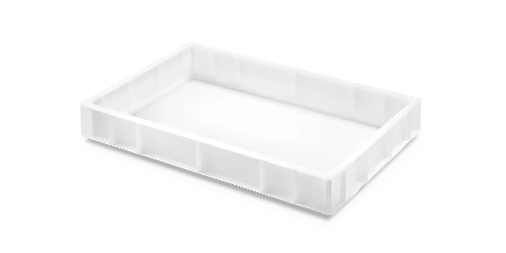 Cubeta Manutencion Lisa Blanca 19 L. 60X40X9 Cm.