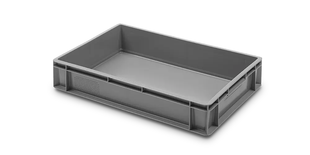 Cubeta Manutencion Lisa Gris 23 L. 60X40X12 Cm.