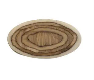 DLR Fuente Oval Madera 48x20 cm.