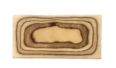 DLR Fuente Rectangular Madera 30x15 cm.