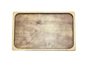 DLR Fuente Rectangular Madera Hollow 36x29 cm.