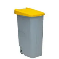 Contenedor Reciclo 110L Tapa Amarilla