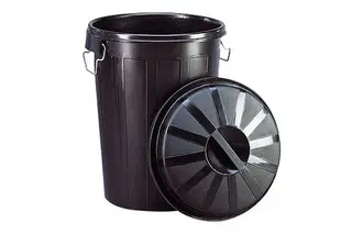 Cubo Basura Comunidad Negro 70 L.