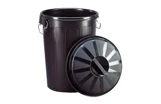 Cubo Basura Comunidad Negro 95 L.