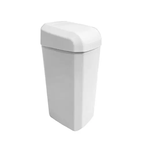 Papelera Blanca Tapa Basculante 15 L.