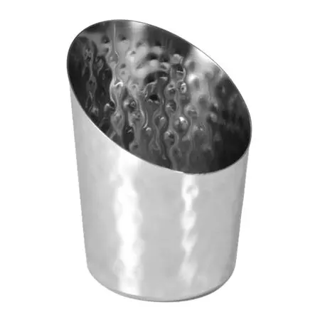 Bol Degustacion Conico Inclinado Inox. 8.5 Cm.