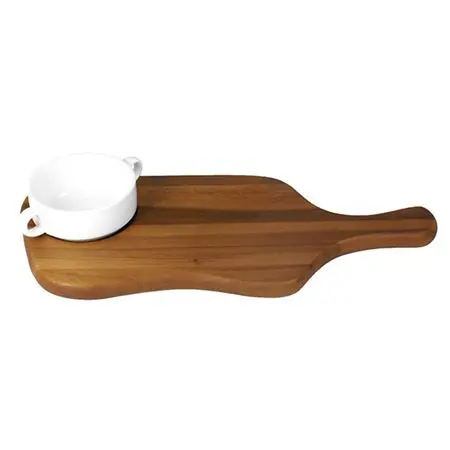 Tabla Madera Acacia C/Hueco 10.5 Cm. C/Asa 43X19 C