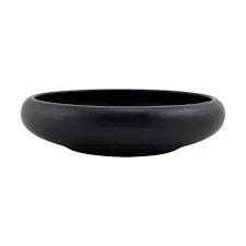 Fuente Horno Stone Redonda Negra 16.5 Cm.
