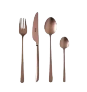 Cuchara Postre Elegance Titanium Dark Chocolate Velvet