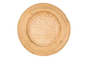 Bajo Plato Rattan Natural 32 Cm.                                 