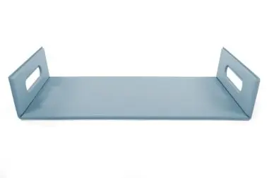 Bandeja Togo Simil Piel Azul 45X33X6 Cm.                         