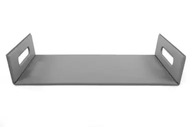 Bandeja Togo Simil Piel Gris 45X33X6 Cm.                         