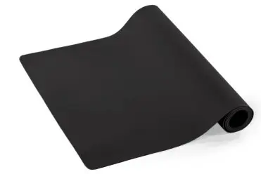 Camino Mesa Simil Piel Negro 145X45 Cm.