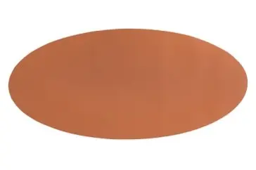 Centro De Mesa Simil Piel Oval Caramelo 70X33 Cm.