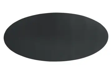 Centro De Mesa Simil Piel Oval Negro 70X33 Cm.