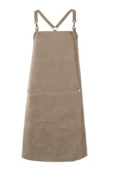 Delantal Truman Tirantes Cruzados Gris Pardo 85X64 Cm.