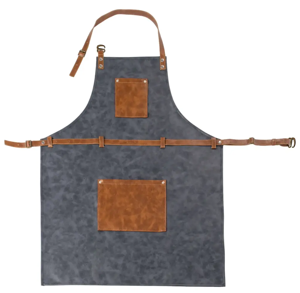 Delantal Tuscan Azul Piedra 90X70 Cm.