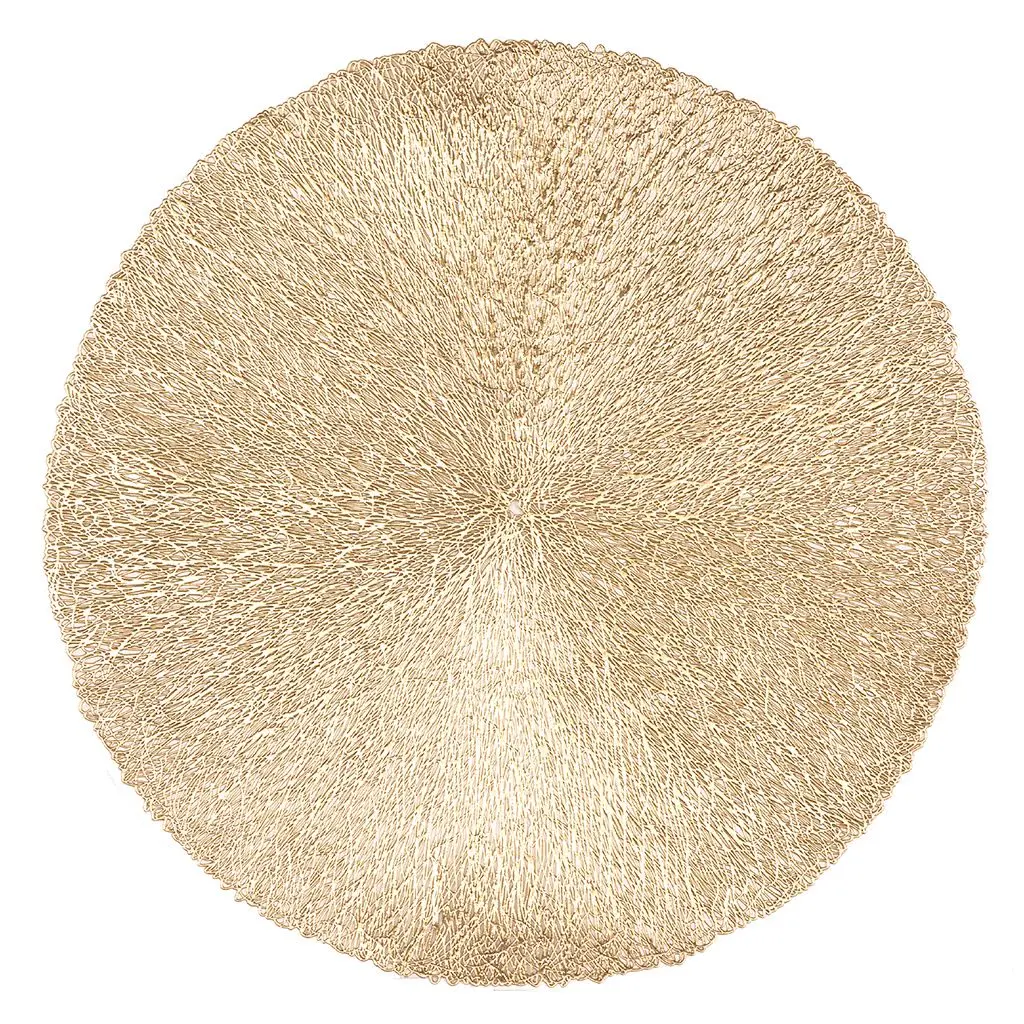 Mantel Individual Capellini Oro Redondo 38 Cm.