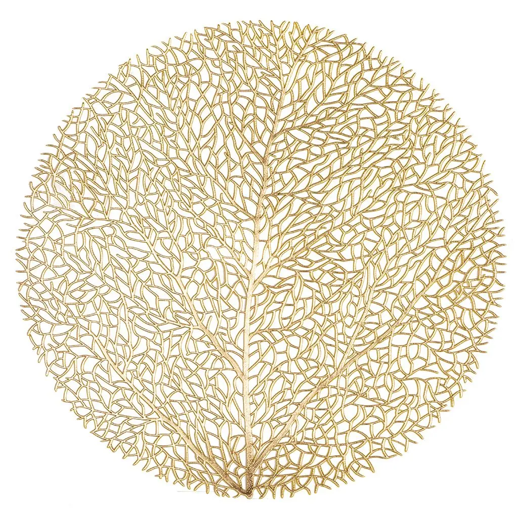 Mantel Individual Capellini Oro Redondo 38 Cm.