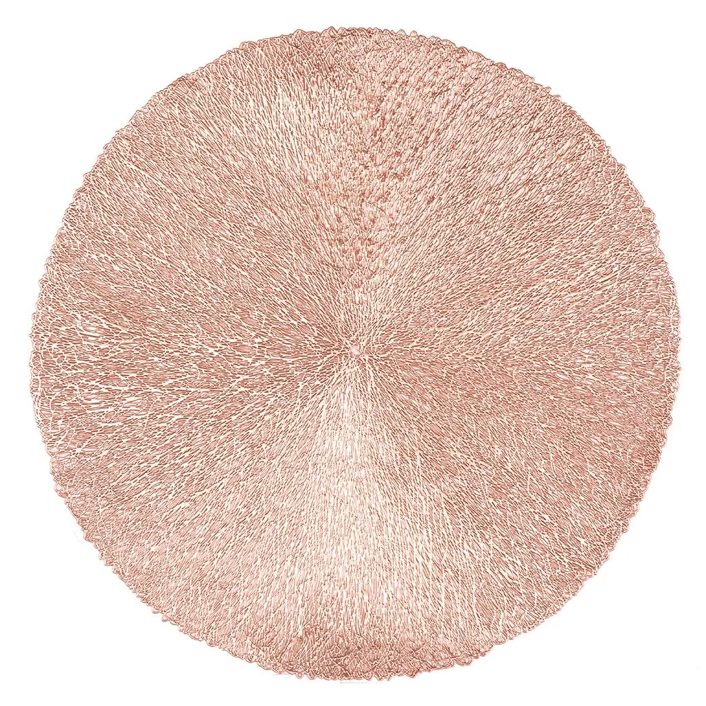 Mantel Individual Capellini Oro Rosa Redondo 38 Cm.