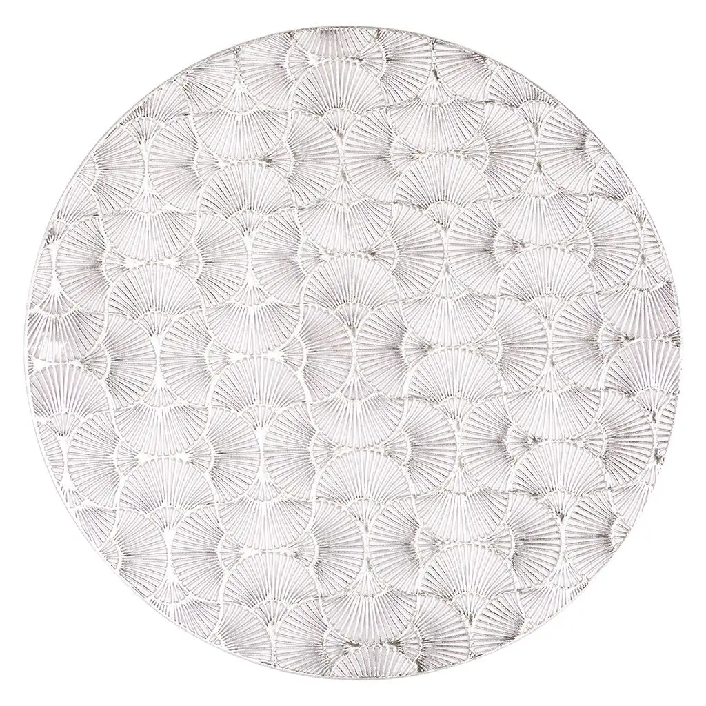 Mantel Individual Capellini Plata Redondo 38 Cm.