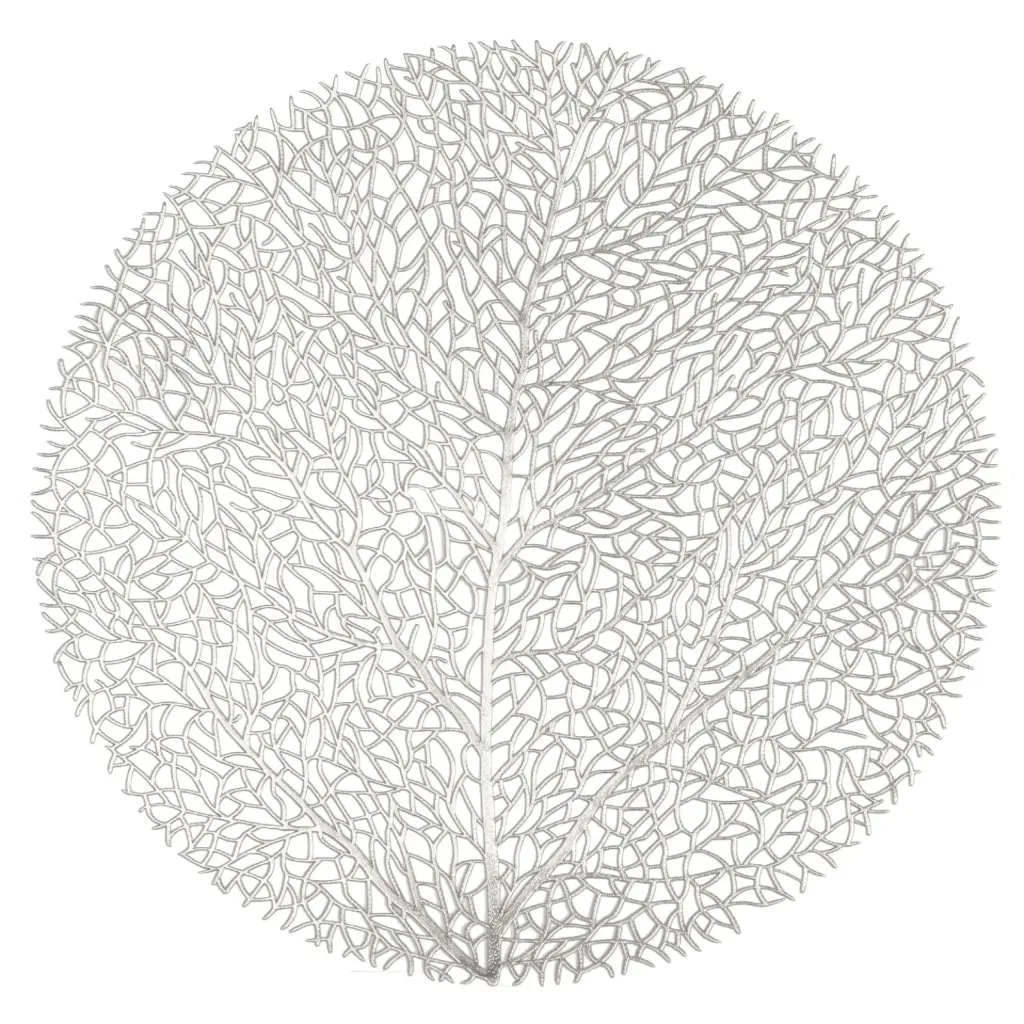 Mantel Individual Capellini Plata Redondo 38 Cm.