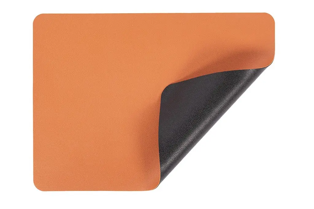 Mantel Individual Doble Cara Tramontana Caramelo-Negro Rectangular 44X32 Cm.