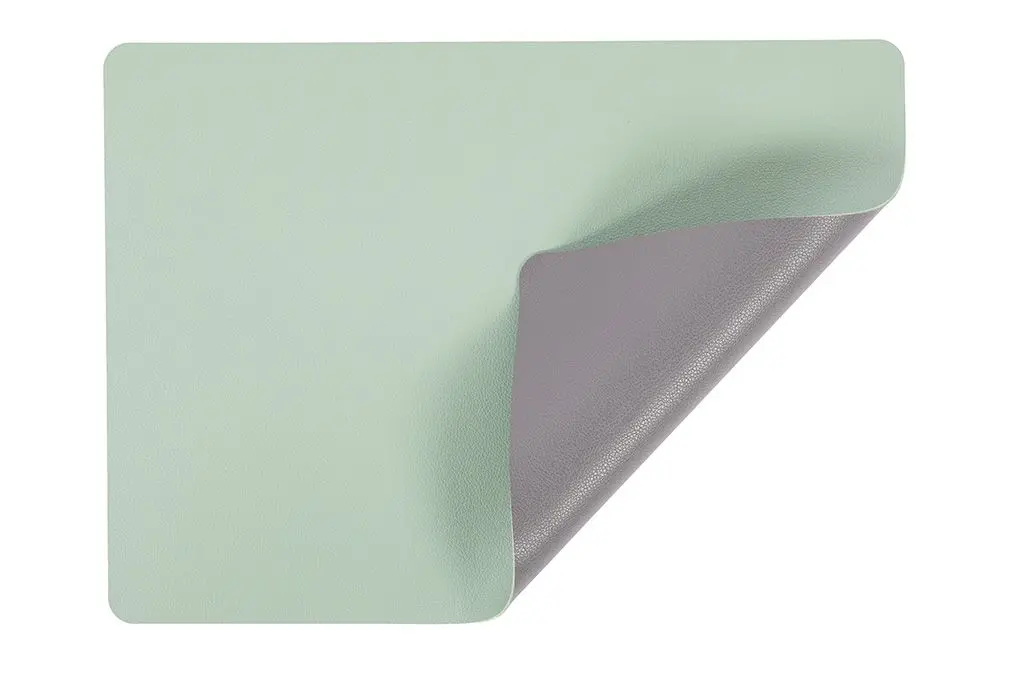 Mantel Individual Doble Cara Tramontana Verde-Gris Rectangular 44X32 Cm.