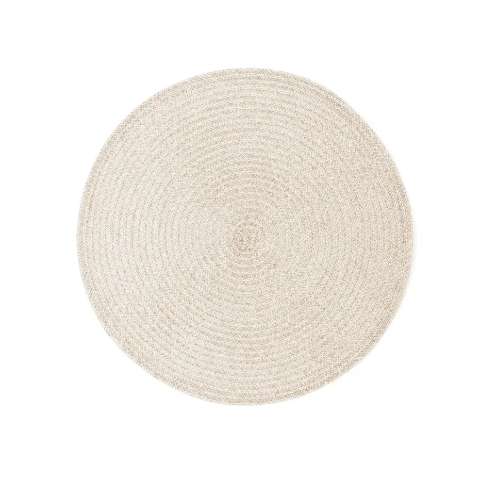 Mantel Individual Melange Natural Redondo 38 Cm.