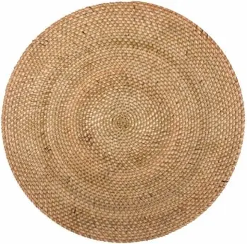 Mantel Individual Rattan Blanco Redondo 36 Cm.