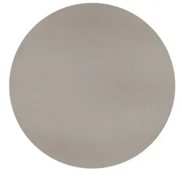 Mantel Individual Togo Gris Pardo Redondo 38 Cm.