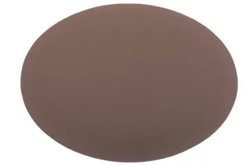 Mantel Individual Togo Marron Oval 45X33 Cm.