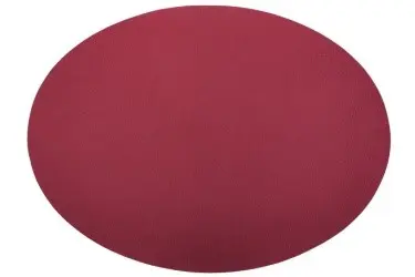 Mantel Individual Togo Rojo Oval 45X33 Cm.