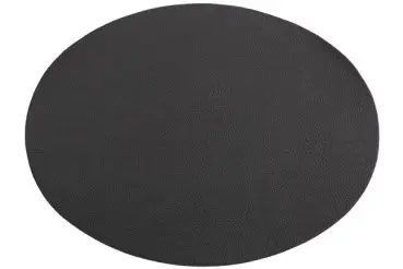 Mantel Individual Troja Negro Oval 45X33 Cm.