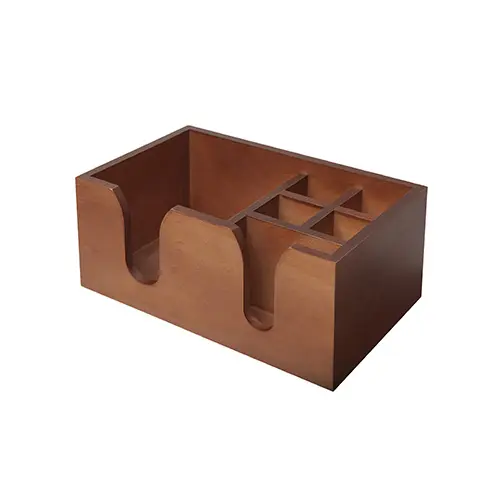 Organizador Barra Madera 6 Compartimentos