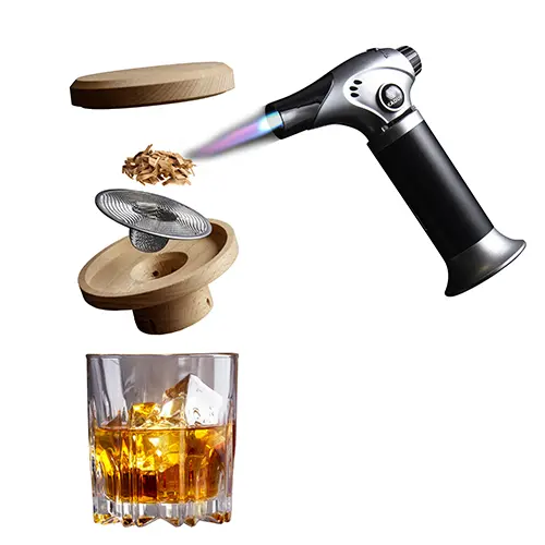 Ahumador Cocteleria Madera Kit Completo               