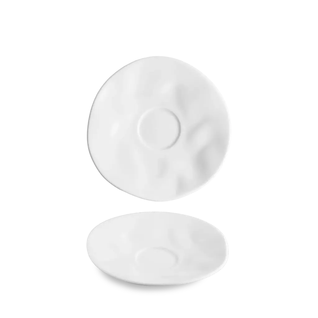 Plato Moka Flamenco Blanco 15 Cm.