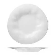 Plato Llano Flamenco Blanco 25 Cm.